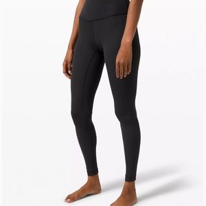 Lululemon wunder under luxtreme black leggings